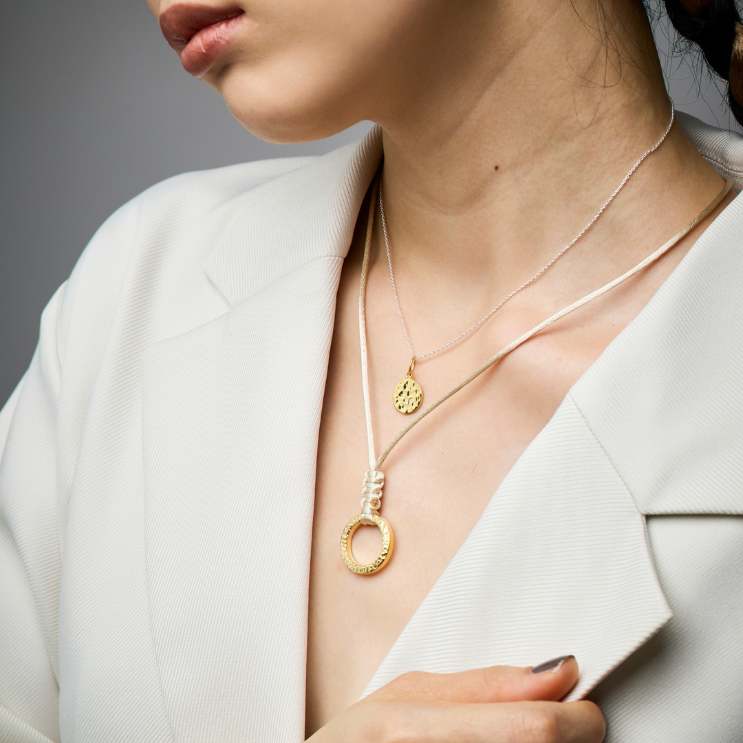 Choker -SOL- Champagne Gold ゴールド チョーカー-ネックレス-yuzen-official