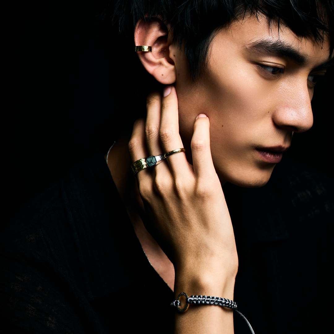 Silver Ring -FRAME- Turquoise シルバー リング-リング-yuzen-official