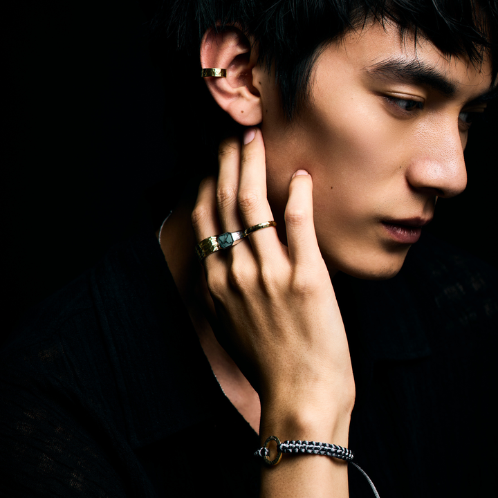 Silver Ring -FRAME- Turquoise シルバー リング-リング-yuzen-official