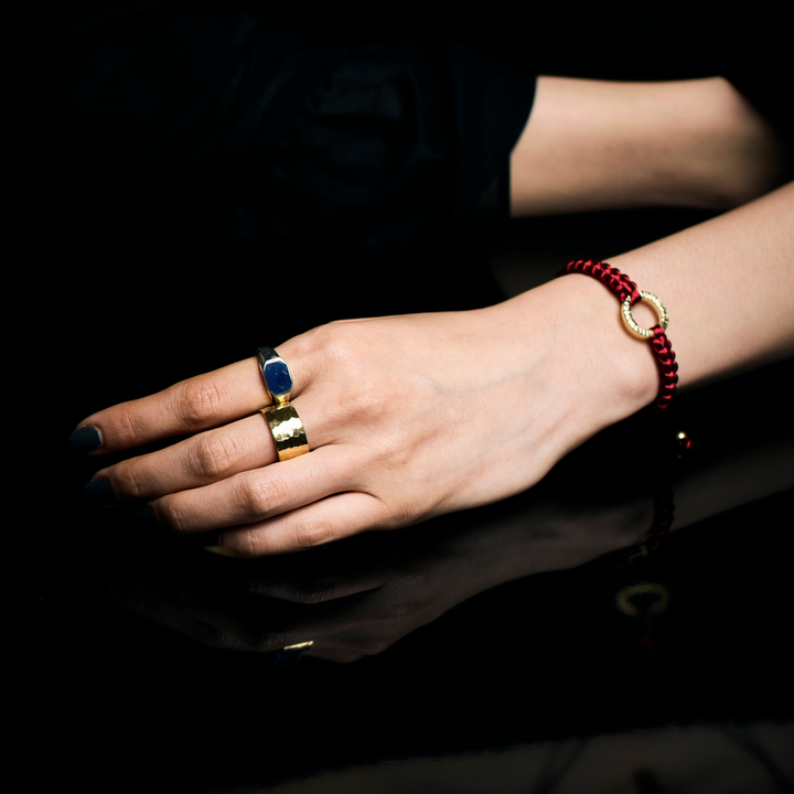 Silver Ring -FRAME- Lapis Lazuli シルバー リング-リング-yuzen-official