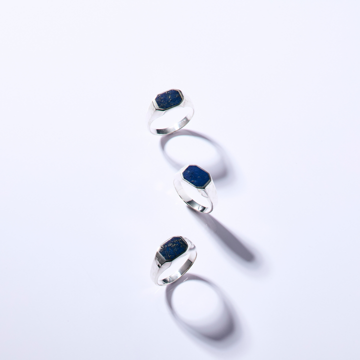 Silver Ring -FRAME- Lapis Lazuli シルバー リング-リング-yuzen-official