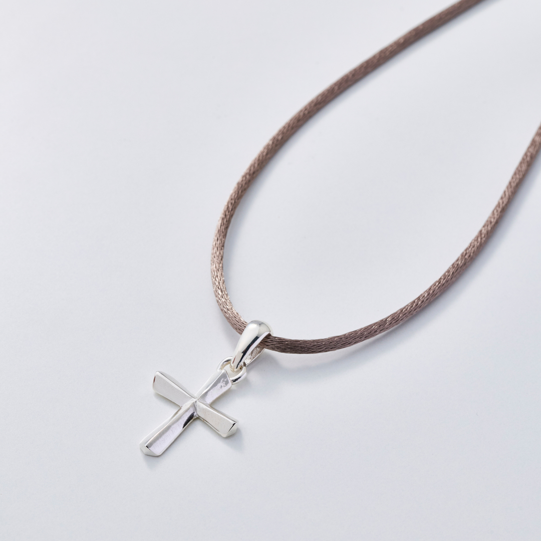 Choker -CROSSLINE- Antique Brown シルバー チョーカー-ネックレス-yuzen-official