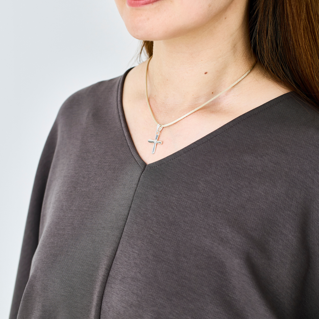 Choker -CROSSLINE- Champagne Gold シルバー チョーカー-ネックレス-yuzen-official