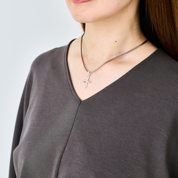 Choker -CROSSLINE- Antique Brown シルバー チョーカー-ネックレス-yuzen-official