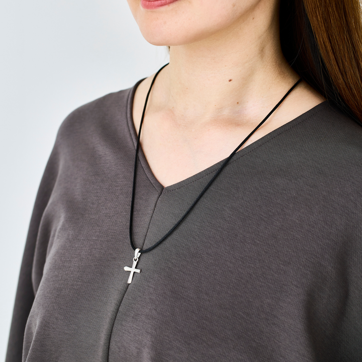 Choker -CROSSLINE- Rich Black シルバー チョーカー-ネックレス-yuzen-official