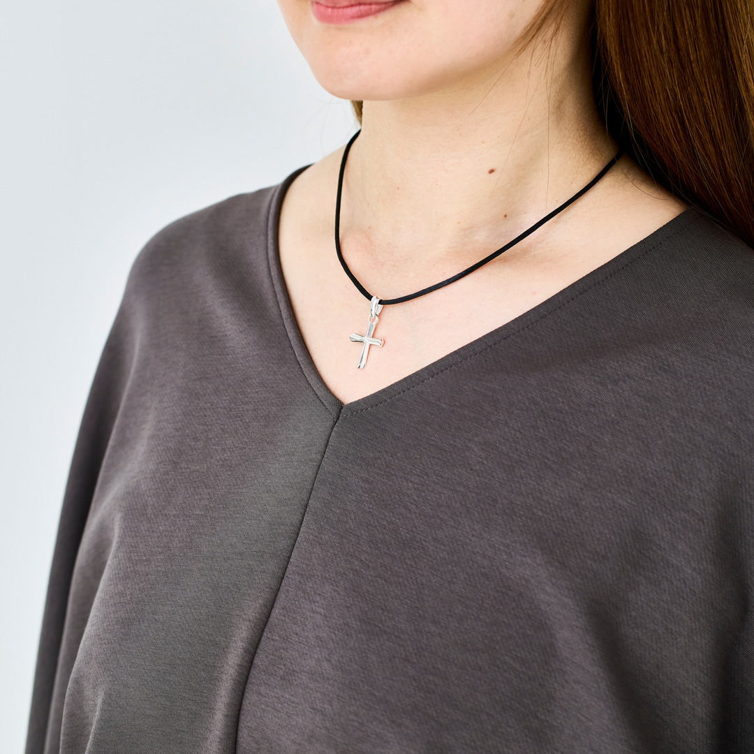 Choker -CROSSLINE- Rich Black シルバー チョーカー-ネックレス-yuzen-official