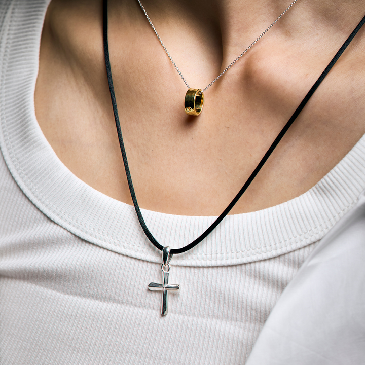 Choker -CROSSLINE- Rich Black シルバー チョーカー-ネックレス-yuzen-official