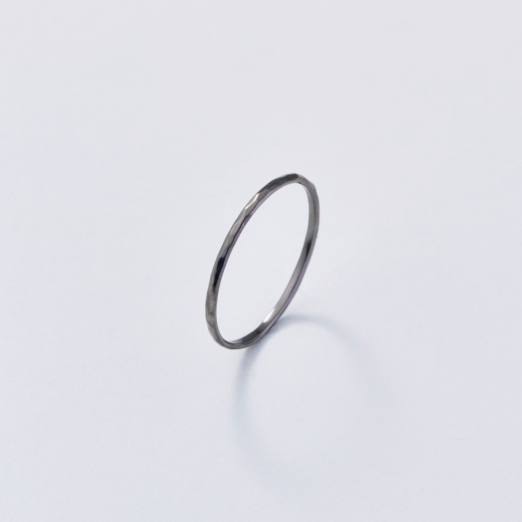 Silver Ring -Comfort 003 Black- シルバー リング – yuzen-official