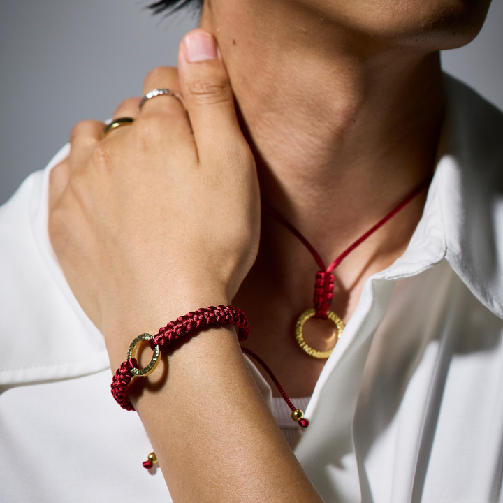 Bracelet -The SUN- Graceful Red ゴールド ブレスレット-ブレスレット-yuzen-official