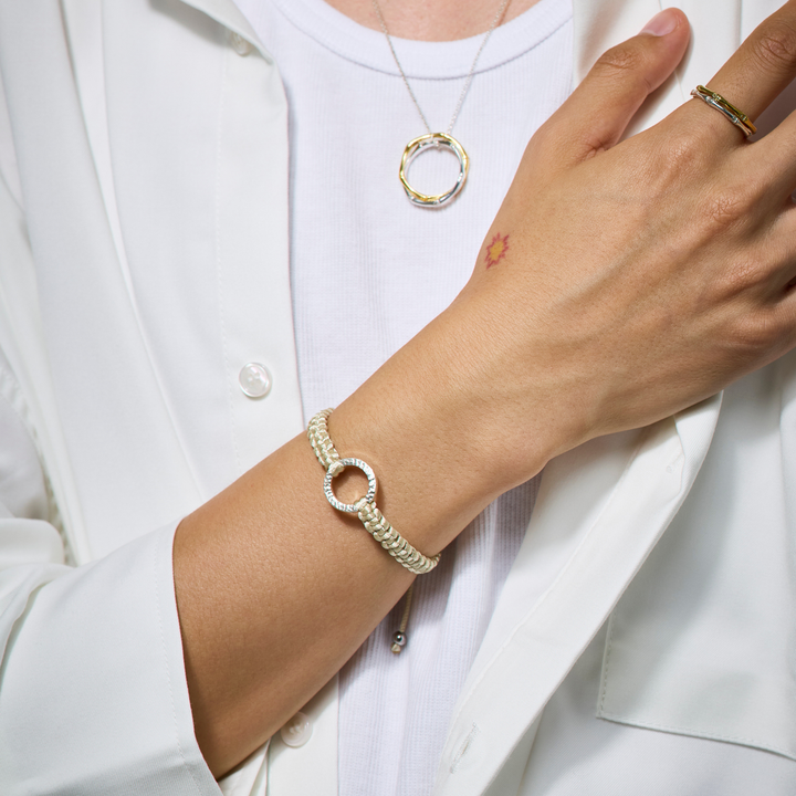 Bracelet -Dawn- Champagne Gold シルバー ブレスレット-ブレスレット-yuzen-official