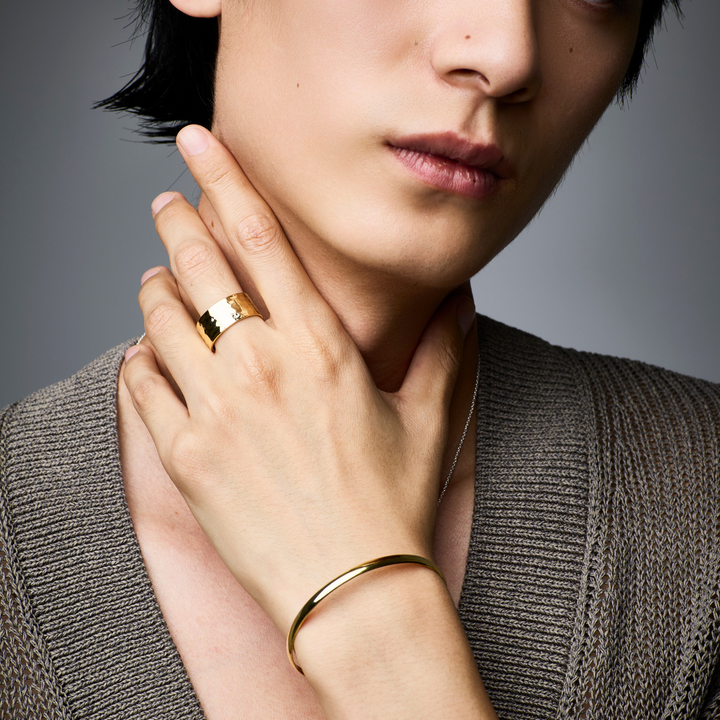 Gold Bangle -Plain Gold- ゴールド バングル-バングル-yuzen-official