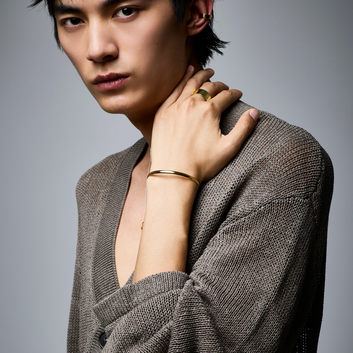 Gold Bangle -Plain Gold- ゴールド バングル-バングル-yuzen-official