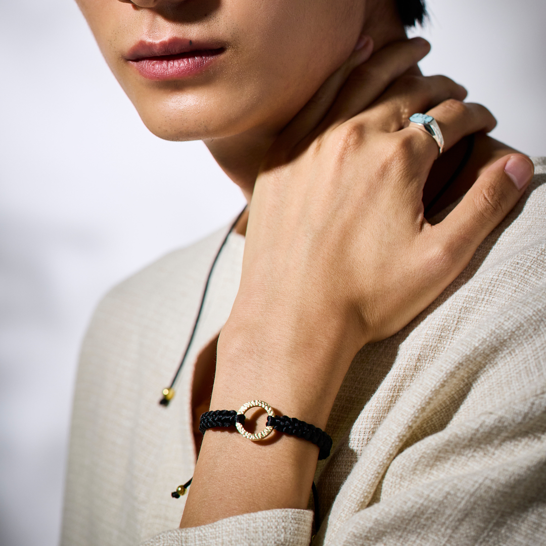 Bracelet -The SUN- Rich Black ゴールド ブレスレット – yuzen-official Bracelet -The SUN- Rich Black ゴールド ブレスレット – yuzen-official