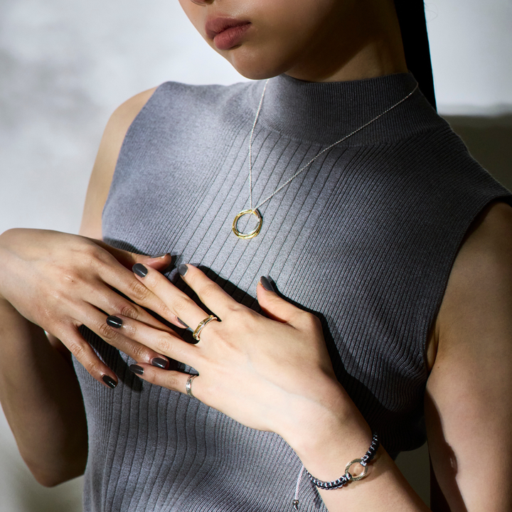 Silver Necklace -BN 002- シルバー ゴールド ネックレス-ネックレス-yuzen-official