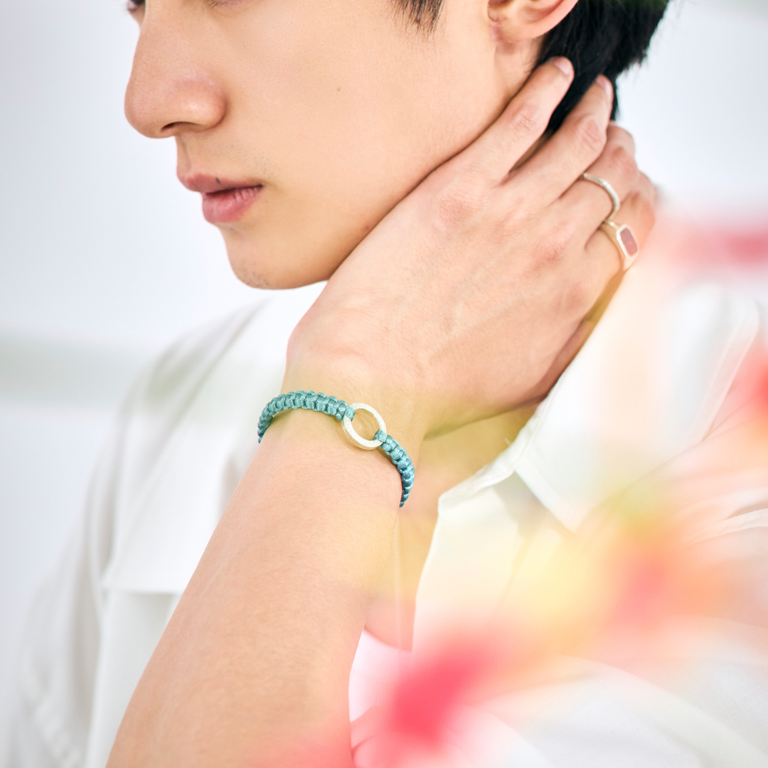 Bracelet -Dawn- Oriental Blue シルバー ブレスレット-ブレスレット-yuzen-official