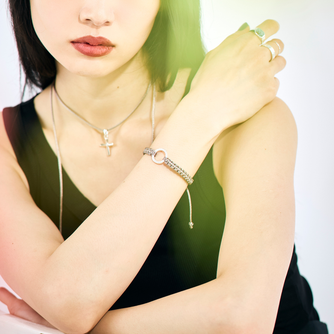 Bracelet -Dawn- Antique Brown シルバー ブレスレット-ブレスレット-yuzen-official