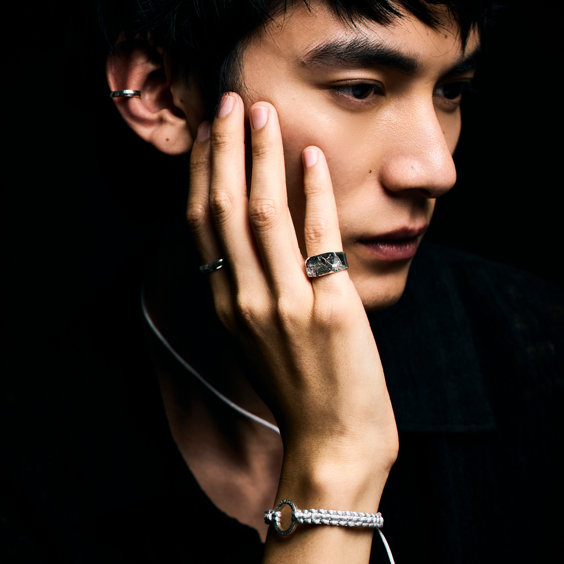 Silver Ring -Crack 002- シルバー リング – yuzen-official Silver Ring -Crack 002- シルバー リング – yuzen-official