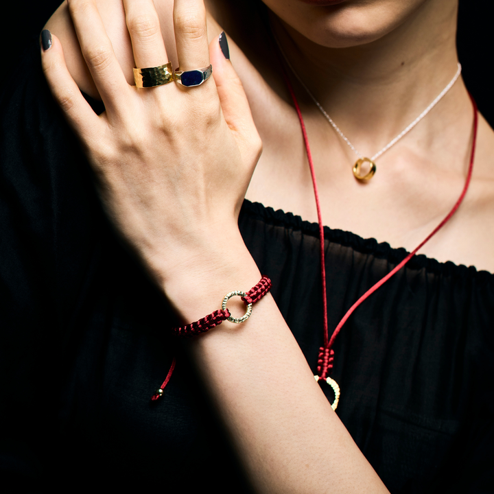 Bracelet -The SUN- Graceful Red ゴールド ブレスレット-ブレスレット-yuzen-official