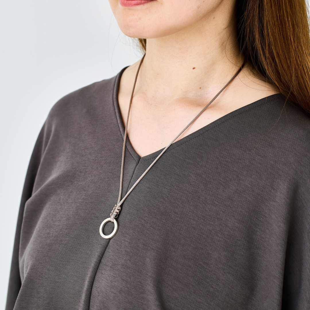 Choker -AUBE- Antique Brown シルバー チョーカー-ネックレス-yuzen-official