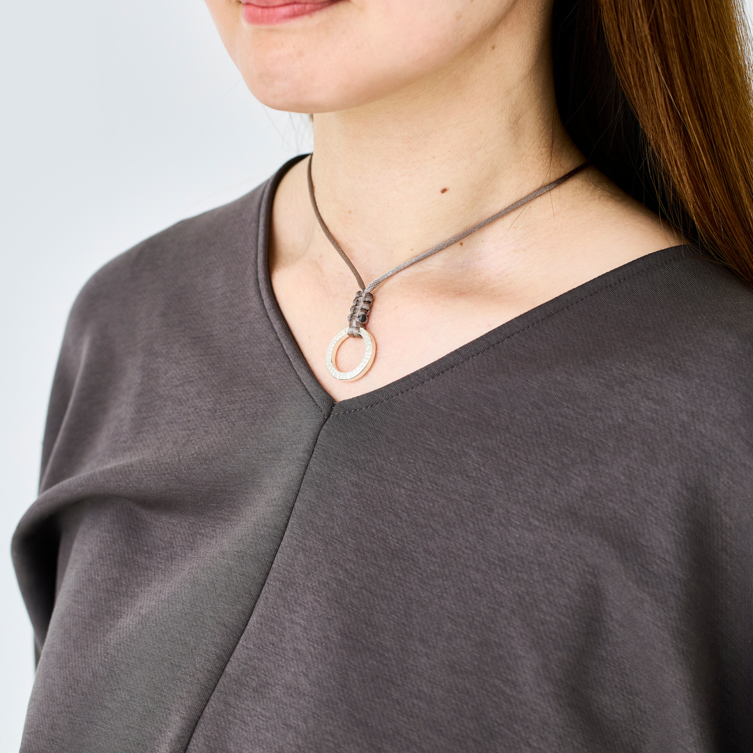 Choker -AUBE- Antique Brown シルバー チョーカー-ネックレス-yuzen-official