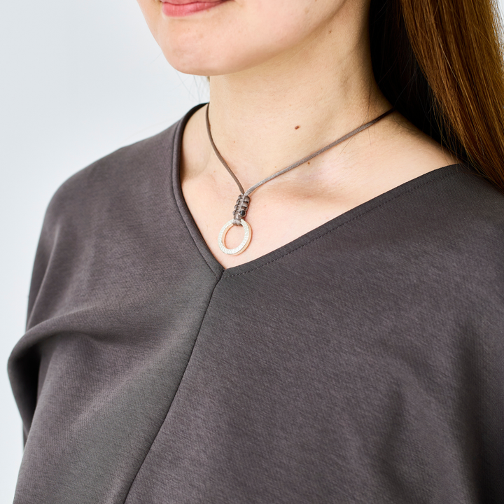 Choker -AUBE- Antique Brown シルバー チョーカー-ネックレス-yuzen-official