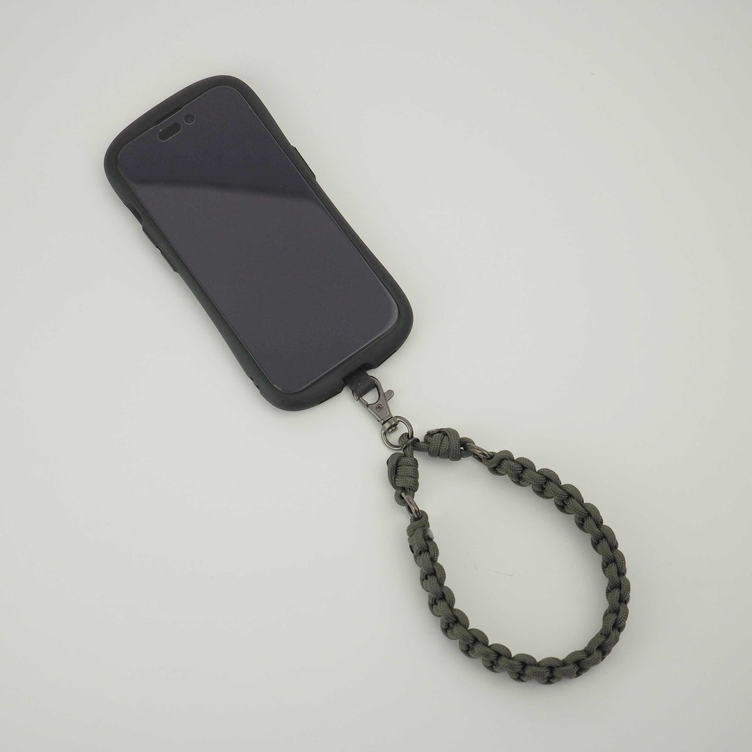 Smartphone Strap "Knot 002 Army-Green" スマホ ハンド ストラップ-yuzen-official