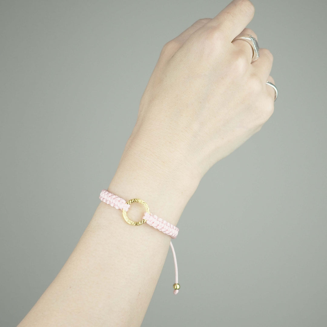 Bracelet "The SUN" Sparkling Peach ゴールド ブレスレット-ブレスレット-yuzen-official