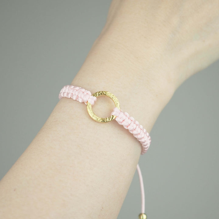 Bracelet "The SUN" Sparkling Peach ゴールド ブレスレット-ブレスレット-yuzen-official