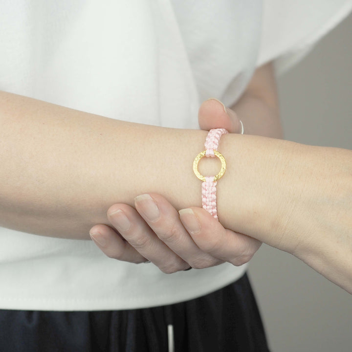 Bracelet "The SUN" Sparkling Peach ゴールド ブレスレット-ブレスレット-yuzen-official