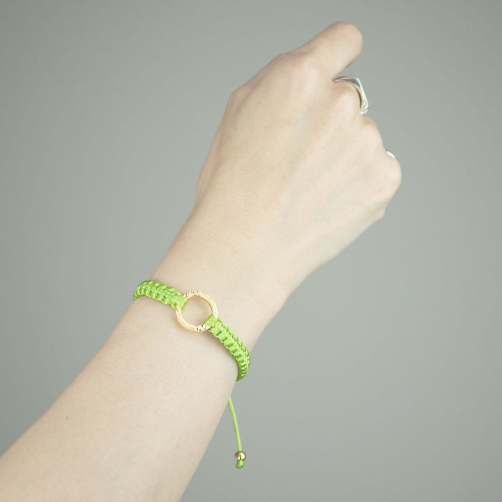 Bracelet "The SUN" Sparkling Lime ゴールド ブレスレット-ブレスレット-yuzen-official