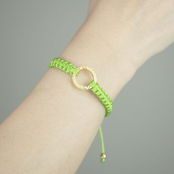 Bracelet "The SUN" Sparkling Lime ゴールド ブレスレット-ブレスレット-yuzen-official