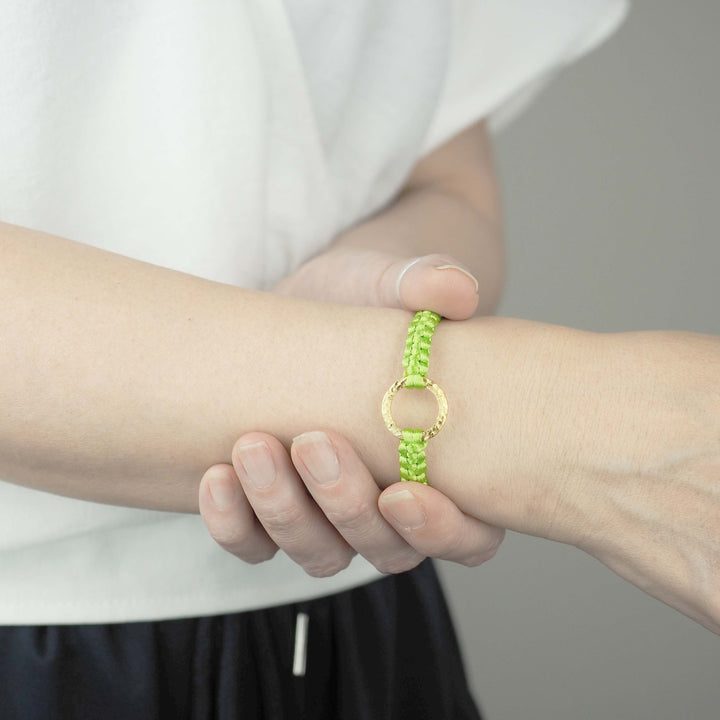 Bracelet "The SUN" Sparkling Lime ゴールド ブレスレット-ブレスレット-yuzen-official