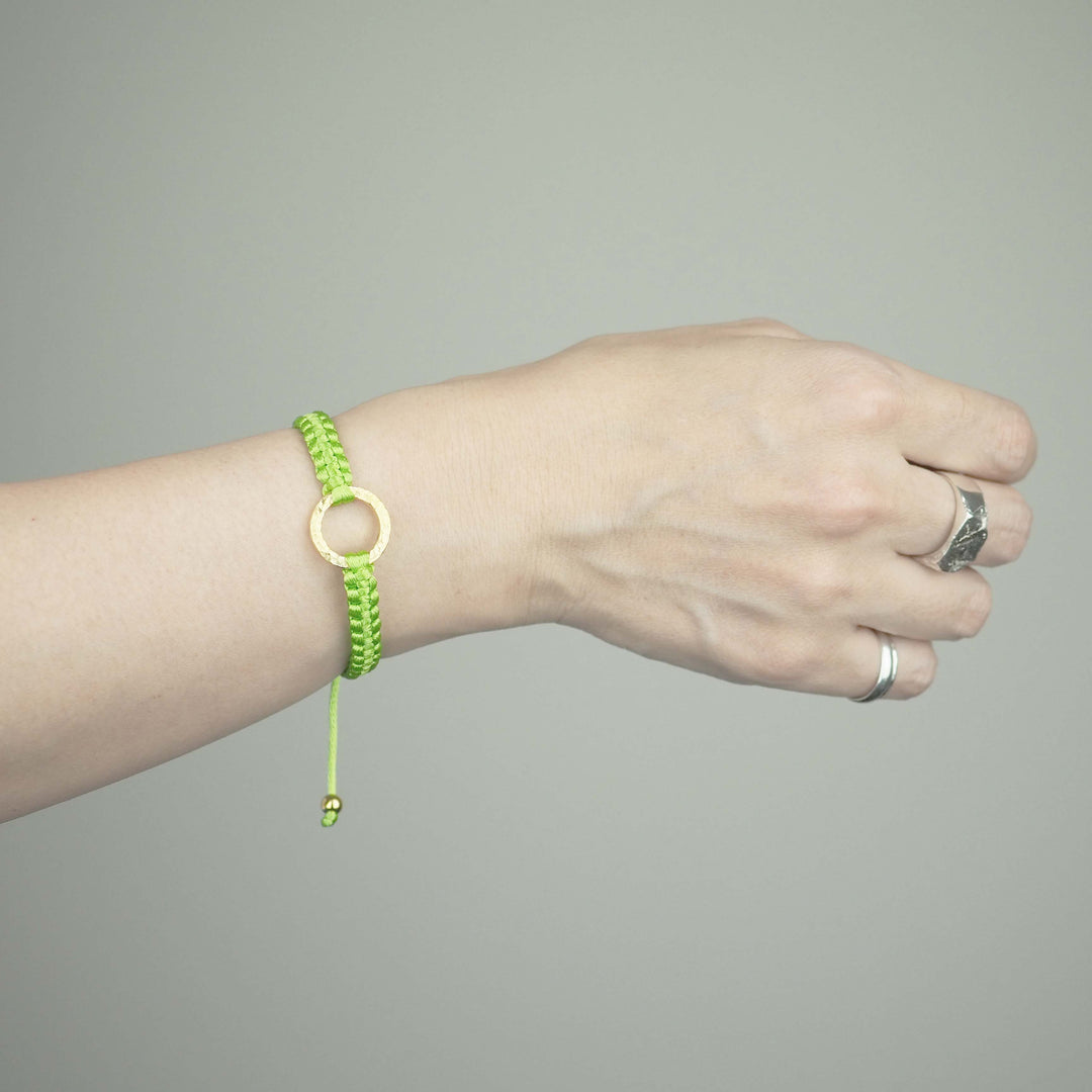 Bracelet "The SUN" Sparkling Lime ゴールド ブレスレット-ブレスレット-yuzen-official