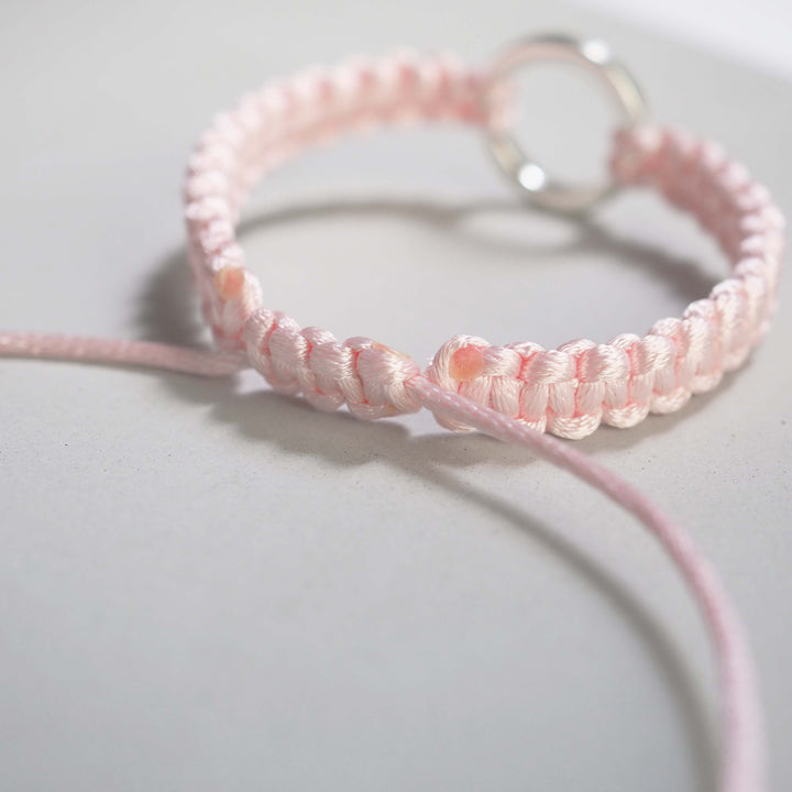 Bracelet "Dawn" Sparkling Peach シルバー ブレスレット-ブレスレット-yuzen-official