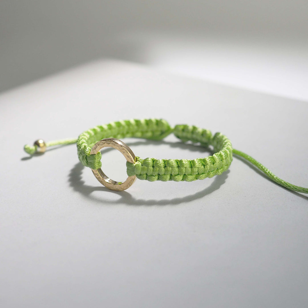 Bracelet "The SUN" Sparkling Lime ゴールド ブレスレット-ブレスレット-yuzen-official