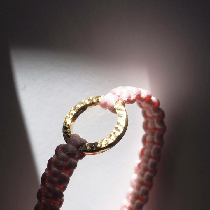 Bracelet "The SUN" Sparkling Peach ゴールド ブレスレット-ブレスレット-yuzen-official