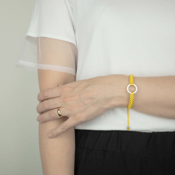 Bracelet "Dawn" Noble Yellow シルバー ブレスレット-ブレスレット-yuzen-official