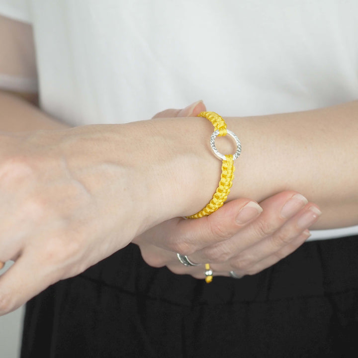 Bracelet "Dawn" Noble Yellow シルバー ブレスレット-ブレスレット-yuzen-official