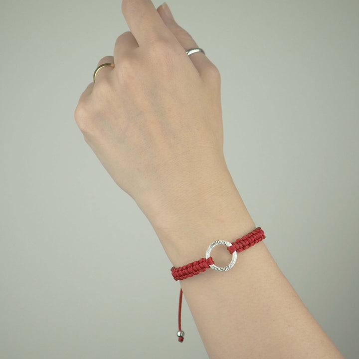 Bracelet "Dawn" Graceful Red シルバー ブレスレット-ブレスレット-yuzen-official