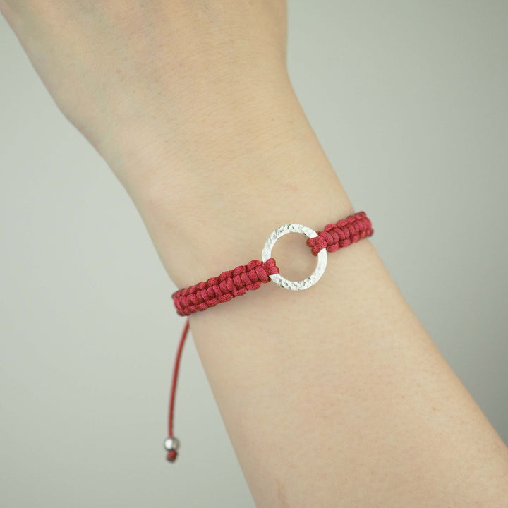 Bracelet "Dawn" Graceful Red シルバー ブレスレット-ブレスレット-yuzen-official