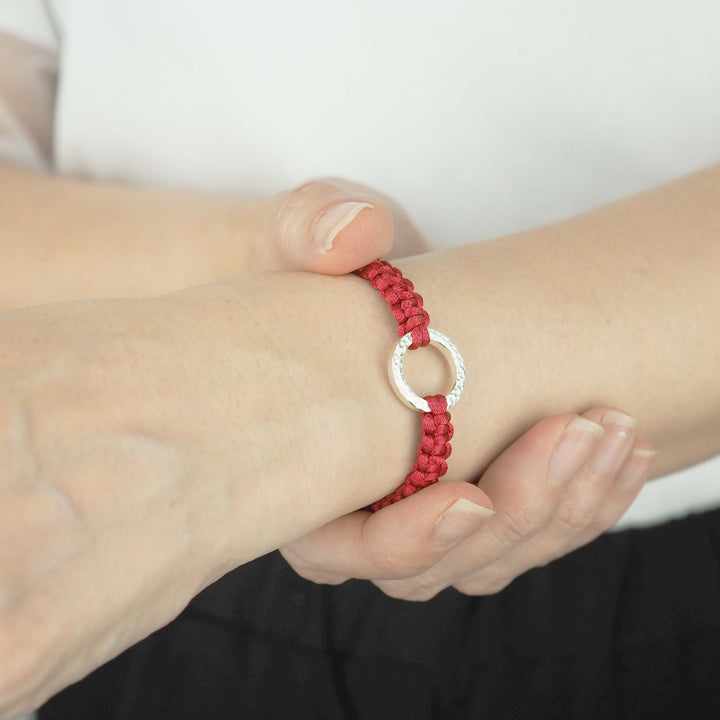 Bracelet "Dawn" Graceful Red シルバー ブレスレット-ブレスレット-yuzen-official