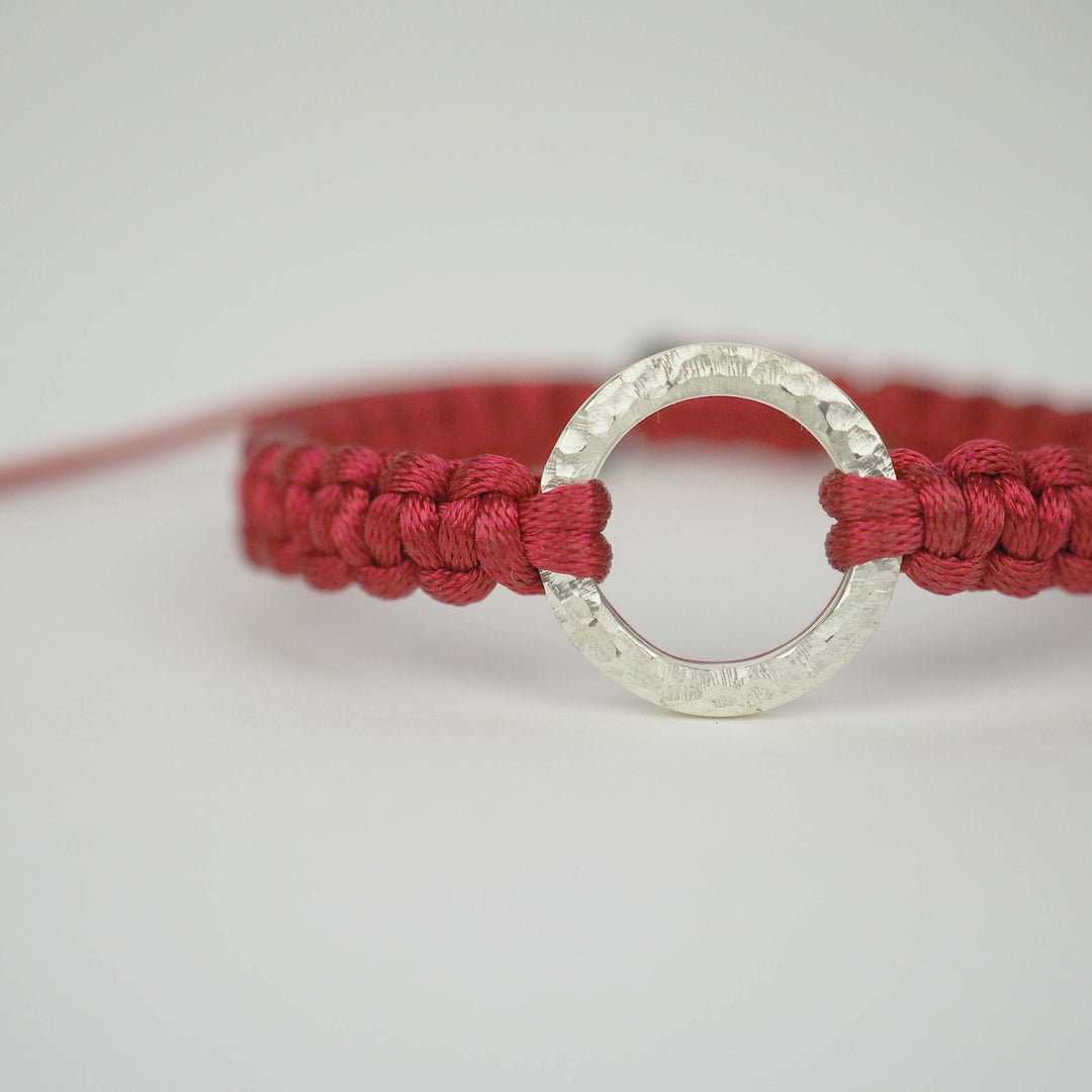 Bracelet "Dawn" Graceful Red シルバー ブレスレット-ブレスレット-yuzen-official