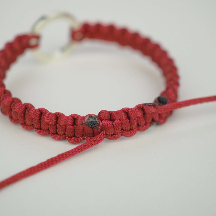 Bracelet "Dawn" Graceful Red シルバー ブレスレット-ブレスレット-yuzen-official