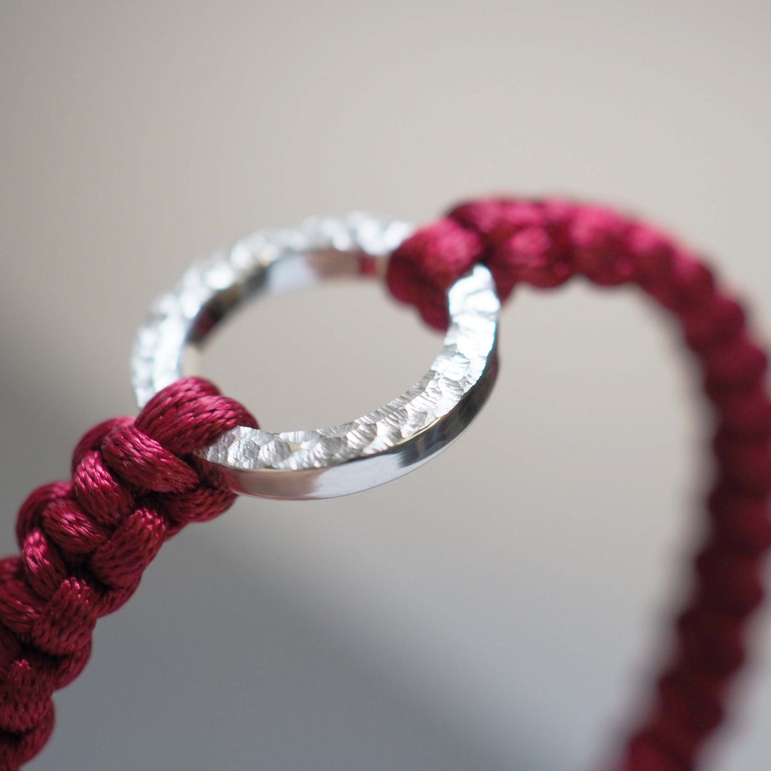 Bracelet "Dawn" Graceful Red シルバー ブレスレット-ブレスレット-yuzen-official