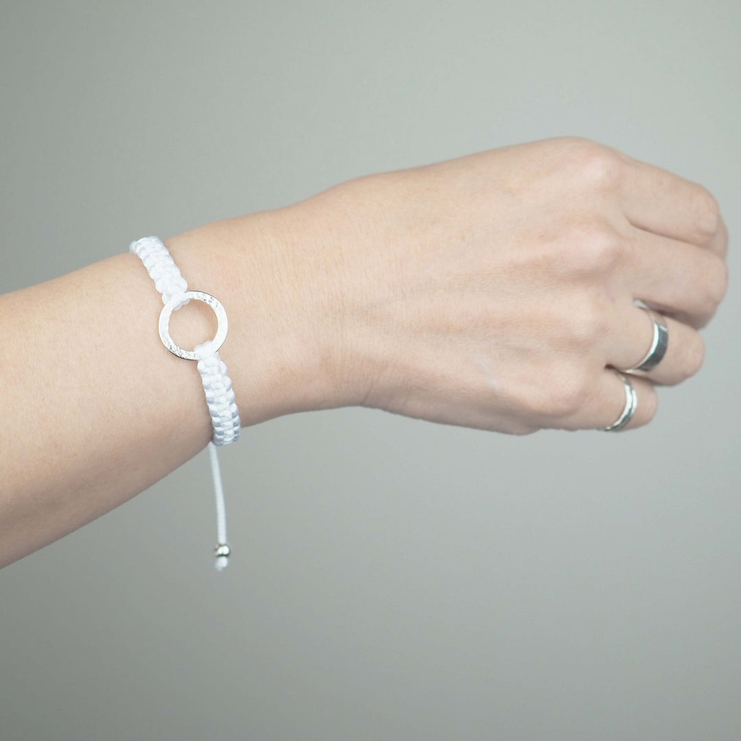 Bracelet "Dawn" White Lily シルバー ブレスレット-ブレスレット-yuzen-official