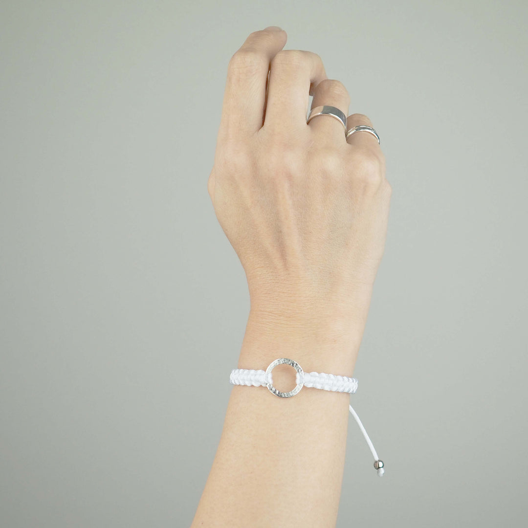 Bracelet "Dawn" White Lily シルバー ブレスレット-ブレスレット-yuzen-official