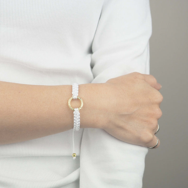 Bracelet "The SUN" White Lily ゴールド ブレスレット-ブレスレット-yuzen-official