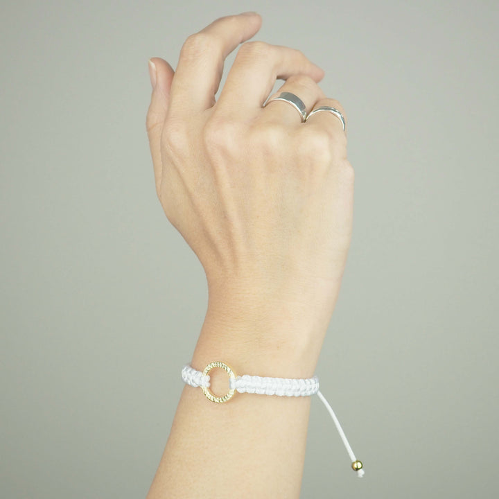 Bracelet "The SUN" White Lily ゴールド ブレスレット-ブレスレット-yuzen-official