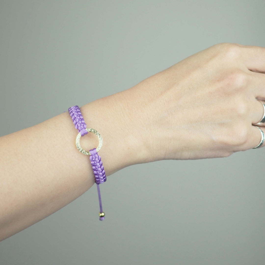 Bracelet "The SUN" Violet ゴールド ブレスレット-ブレスレット-yuzen-official