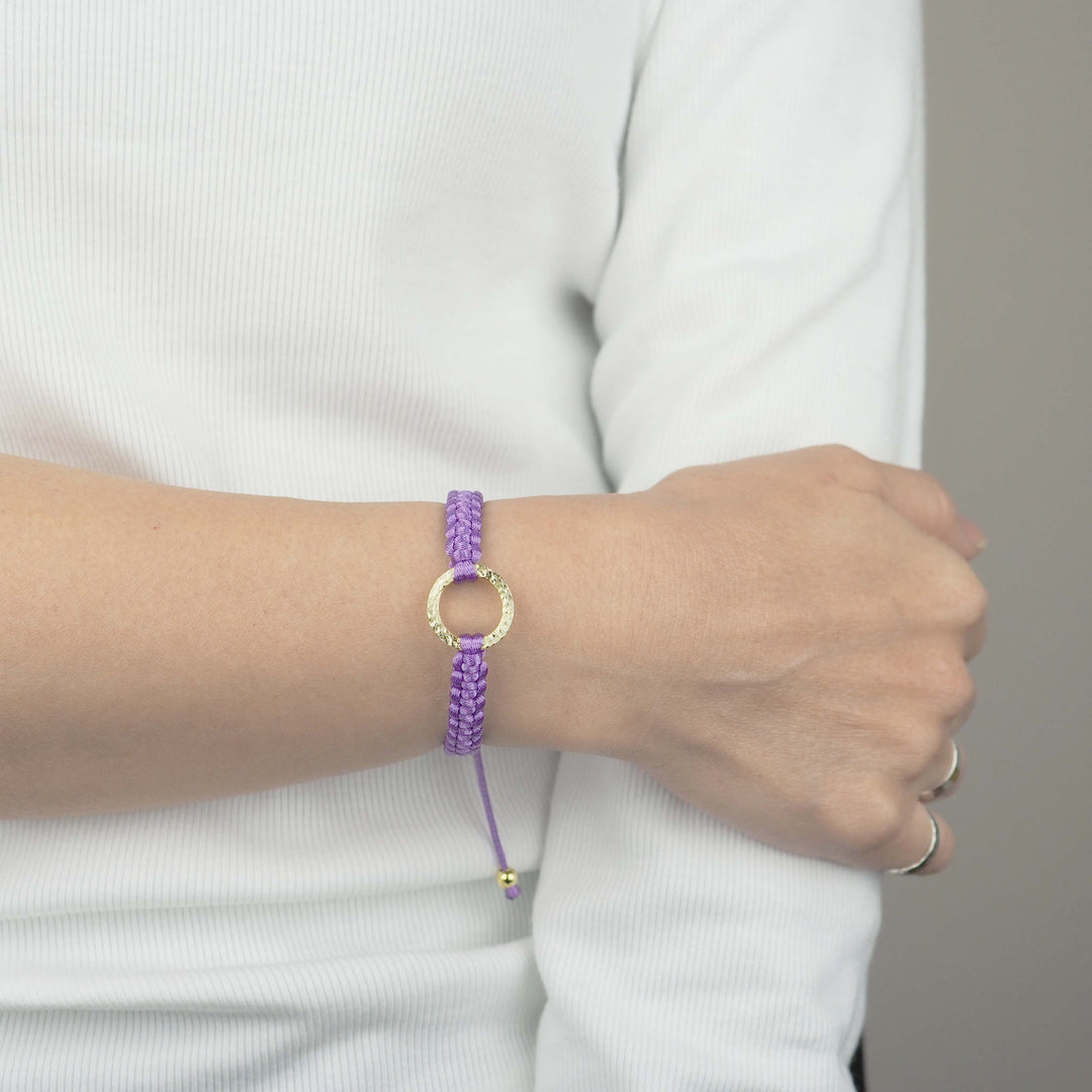 Bracelet "The SUN" Violet ゴールド ブレスレット-ブレスレット-yuzen-official